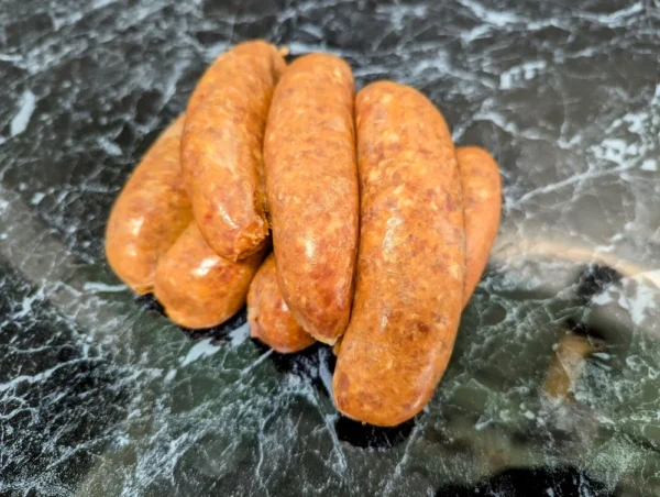 Homemade Caribbean Sausages (pack of 6, approx 400g)