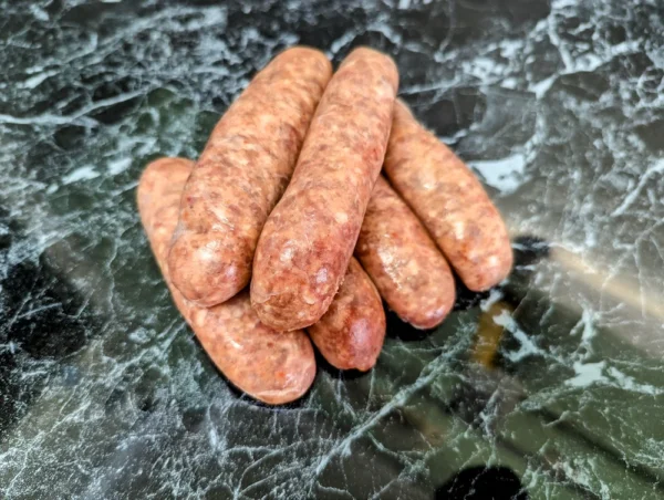 Homemade Welsh Dragon Sausages (pack of 6, approx 400g)