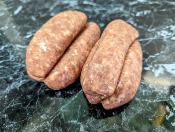 Homemade Pork and Marmite Sausages (pack of 6, approx 400g)